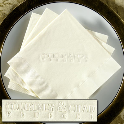 cheap personalized wedding napkins on Wedding Napkins Personalized Cheap